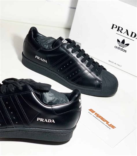 prada adidas superstar black